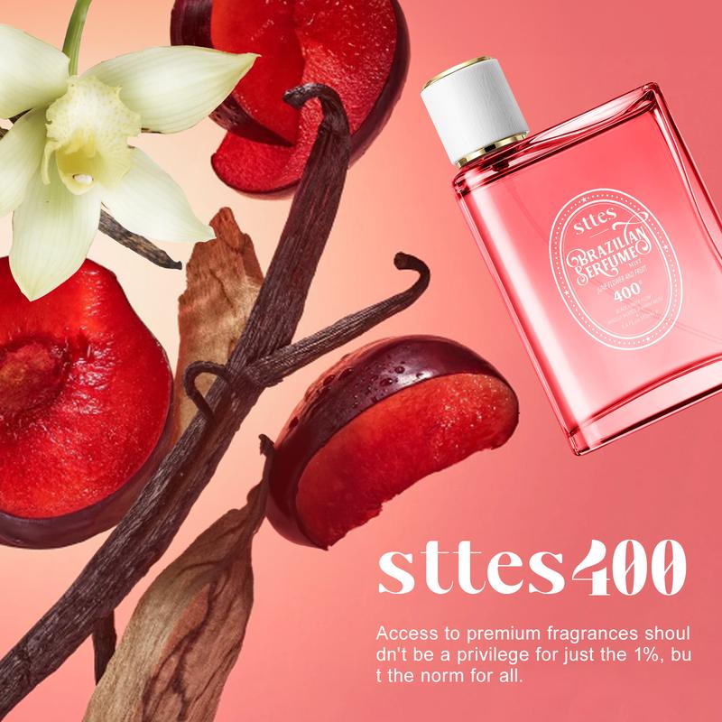 Sttes brazilian Perfume 400#（June Flower Fruit） - Eau De Perfume 100ml (3.4fl Oz)  Flower  Fruit Gourmet tune (vanilla plum jasmine Woody tone)