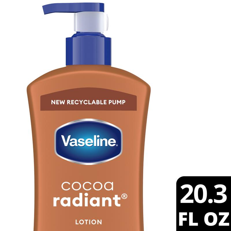 Vaseline Intensive Care Cocoa Radiant Body Lotion, 20.3 oz - Deep Hydration and Radiant Skin