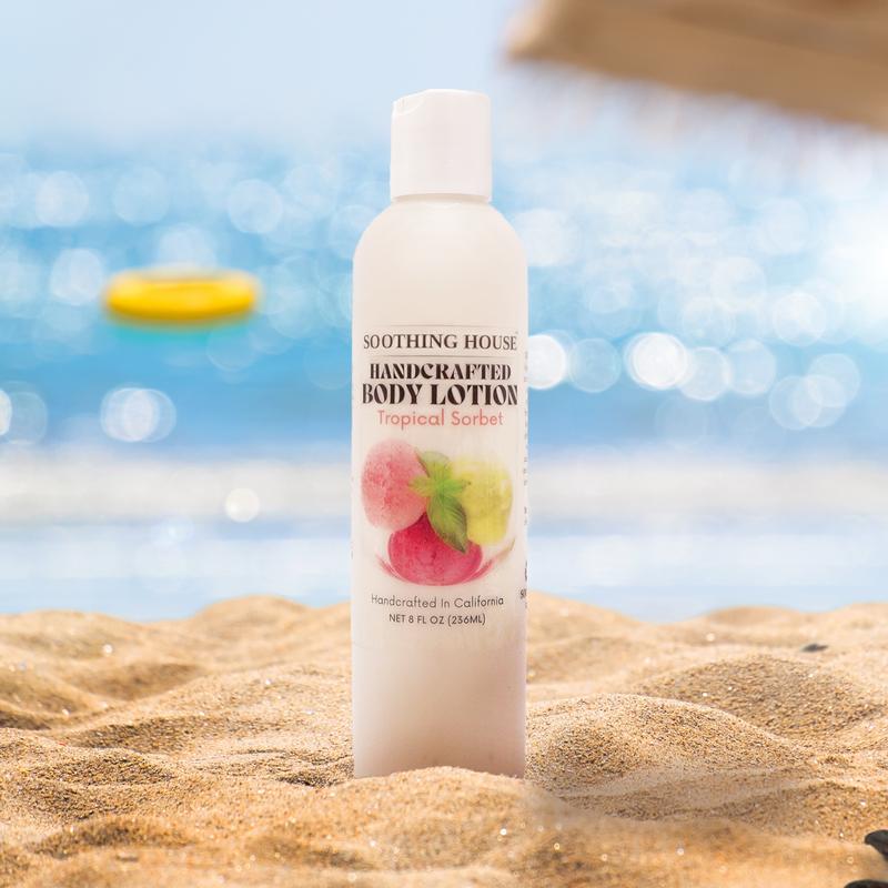 Handcrafted Tropical Sorbet Body Lotion for Moisturization, Hydration, Smooth, and Soft Skin Moisture Body Care Moisturize Fragrance Daily Comfort Body Care Fragrance