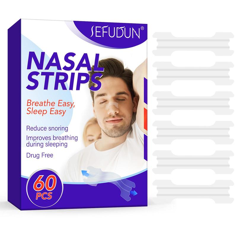 Clear Nasal Strips for Breathing, 60pcs box Easy Breathing Nose Patches, Ventilation Nasal Care Patch, Suitable for Men and Women