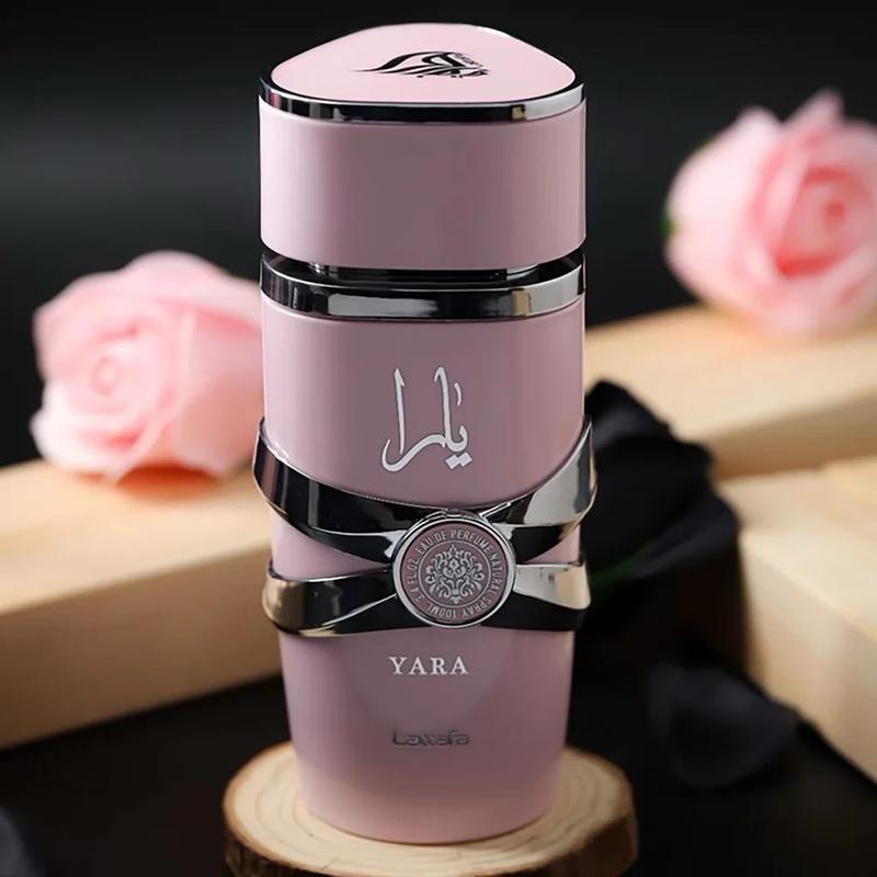 Lattafa Perfumes Yara 100 ml (3.4 OZ)  EDP & Yara Roll-on Oil 10 ml (0.34 OZ) - Yara Value Pack For Women - Long Lasting Perfume For Women Vanilla Fragrance Eau De Parfum