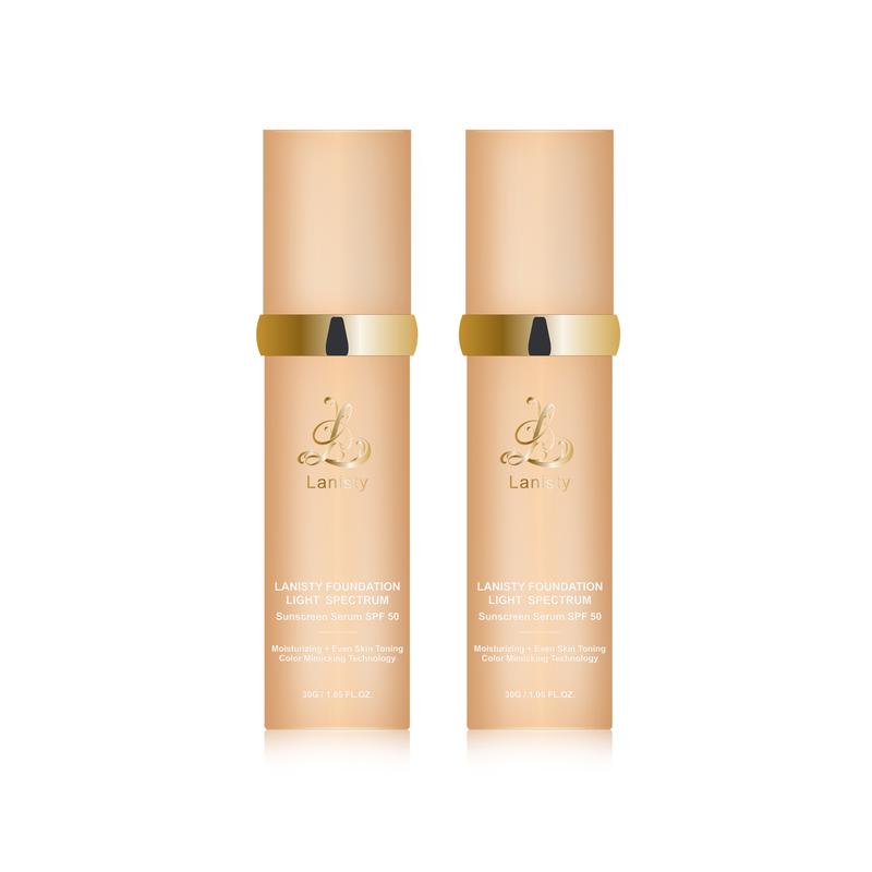 Lanisty  4 in 1 Foundation  Hydration Spf50+ Full Coverage Smart Shade Adjusting Gentle Matte Formula for ALL Skin Concealer Flawless