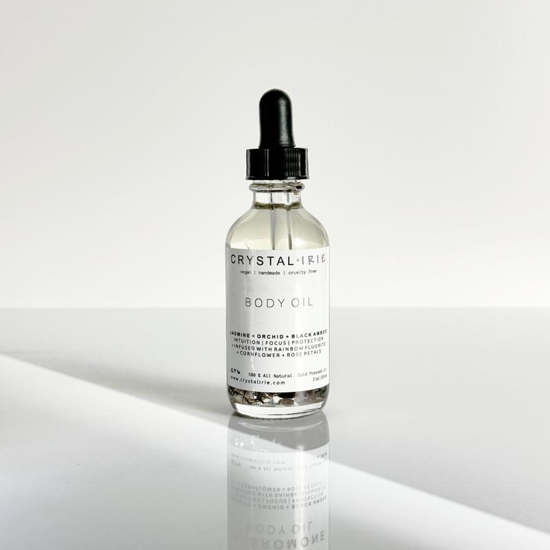 Crystal Infused Body Oil by Crystal Irie