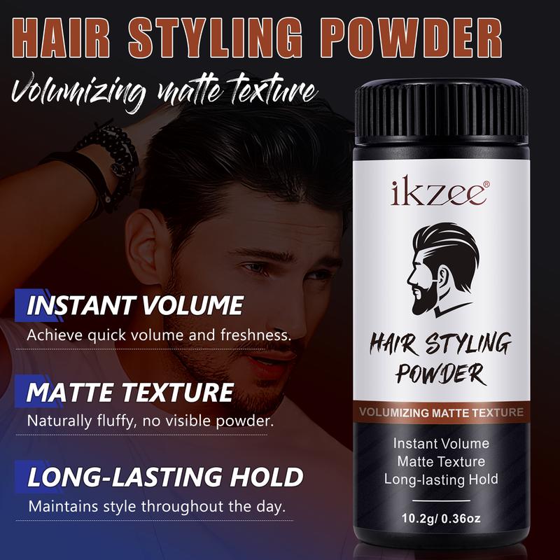 IKZEE Hair Styling Powder for Men and Women, Single Pack 10g - Volumizing and Texturizing Powder