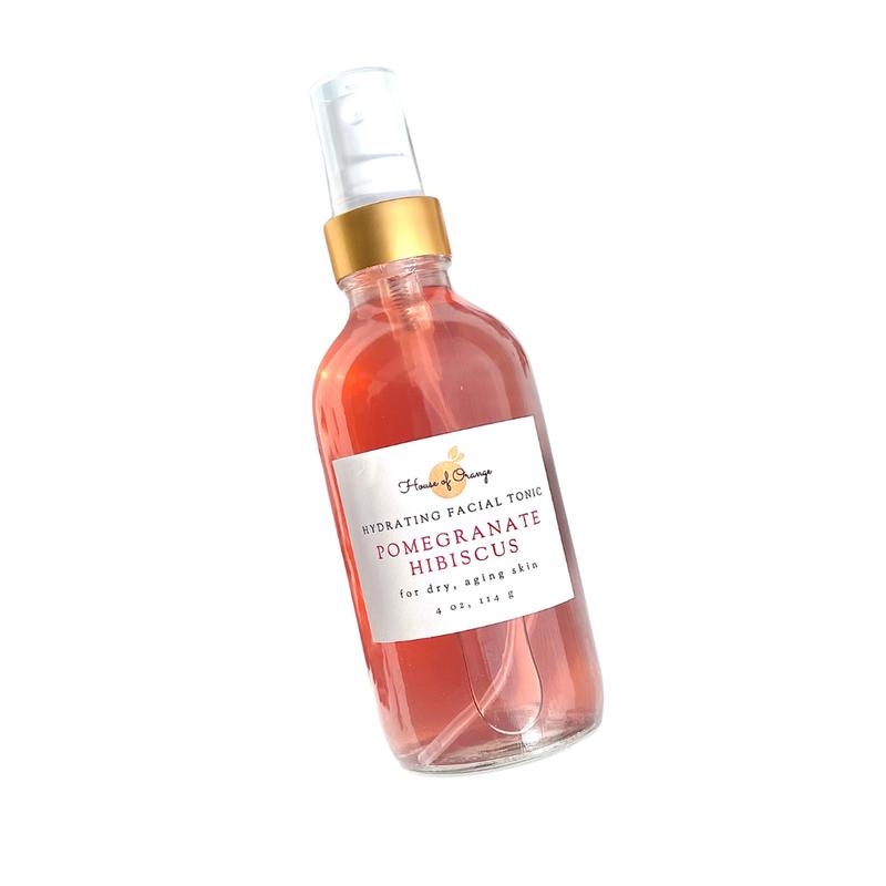 Gentle Pomegranate & Hibiscus Hydrating Facial Tonic | Hydrating, Conditioning, Nourishing Hydrate Moisturizer Moisturizing Skincare