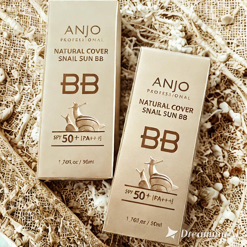 [ANJO] Natural Cover Snail Sun BB Cream SPF 50+PA+++ 50ml X 1EA   Makeup Base Snail Mucus Korean Cosmetics