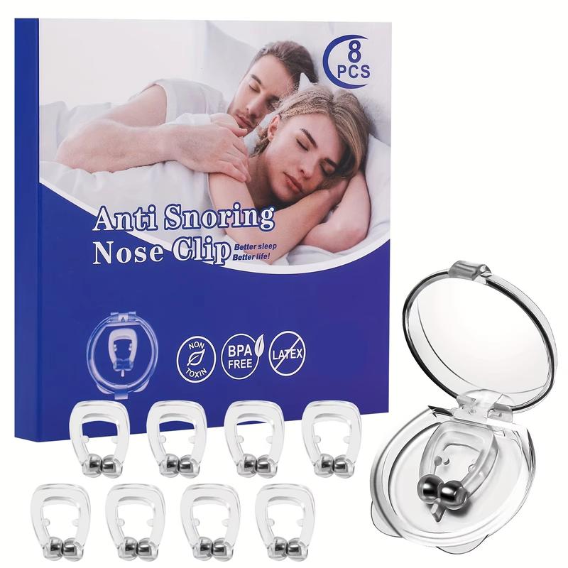 Anti Snore Nose Clip Stop Snoring Sleep Tray Anti Snoring Clip Sleeping Aid Apnea Guard Night Device With Case