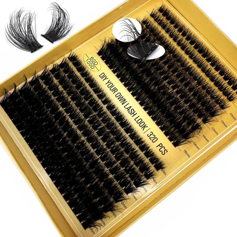 D Curl Mixed Size Individual Eyelash, 1 Set Natural Look Lash Clusters Eyelash Extensions, Self Grafting Eyelash Clusters, False Eyelashes Clusters, Summer Gift, Fall Gift, Boyfriend Gift, Christmas Gift