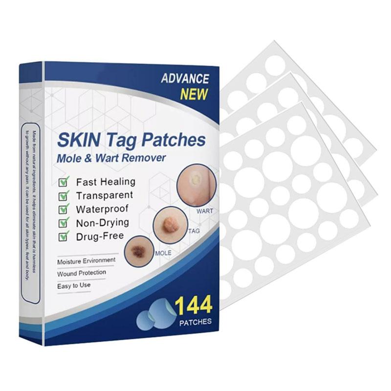 1 Box(144 Patches) Skin Tag Cover Patches, Mole & Wart Remover, Acne Pimple Patch for Covering Zits and Blemishes