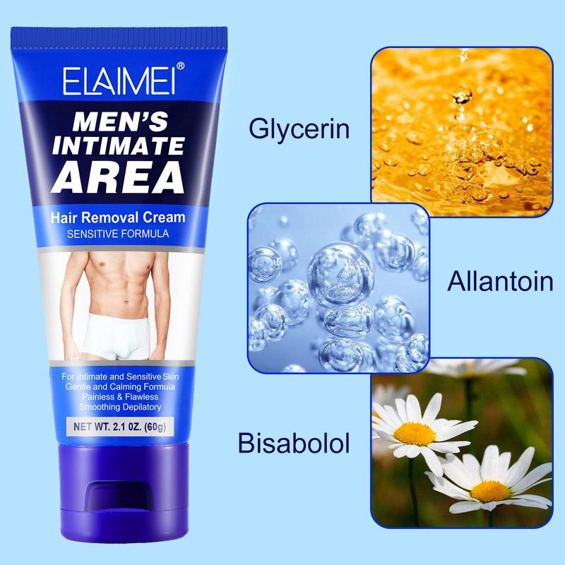 Men's Intimate Area Hair Removal Cream, Gentle Hair Removal Cream For Men, Personal Care Product