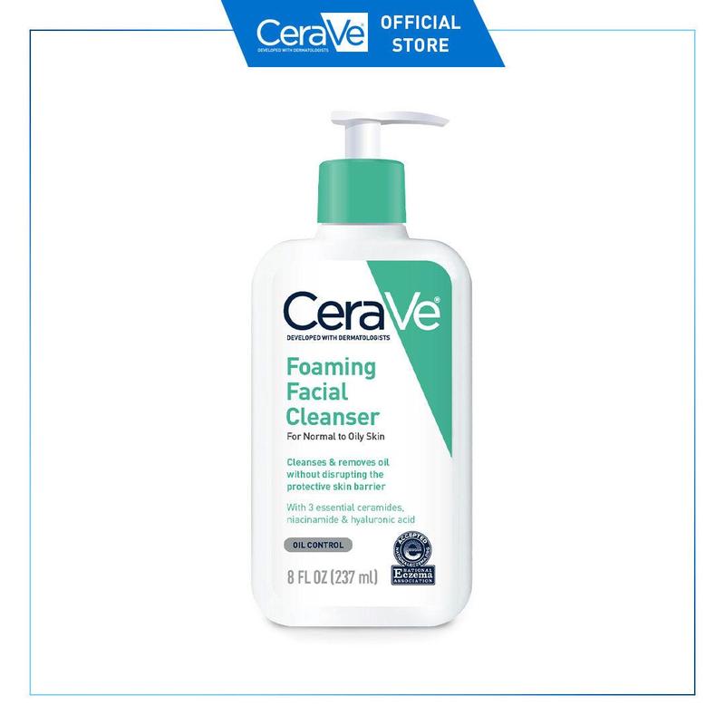 CeraVe Foaming Facial Cleanser |Normal to Oily Skin