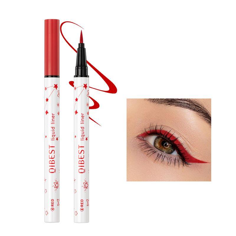 Long Lasting Eyeliner Pen, 1 Count Waterproof Liquid Eyeliner, Sweat Proof Fine Tip Eyeliner Pen, Quick Drying Eyeliner Pen with Precise Flexible Tip and Comfortable Grip