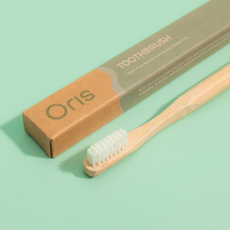 Set of 2 Sustainable Bamboo Toothbrushes – 100% Plant-Based Oral Care for Sensitive Teeth & Gums | Ultra-Soft Eco-Friendly Nano Brush