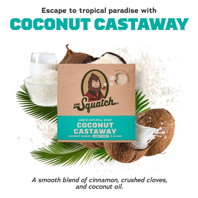 Dr. Squatch - Coconut Castaway 4-Pack Bar Soap