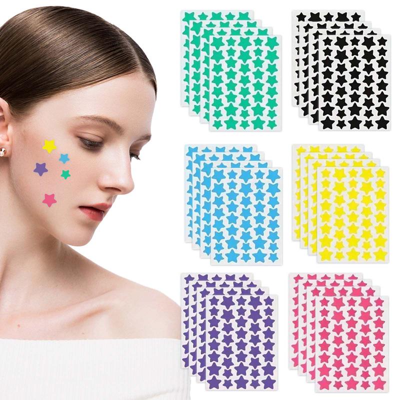 Star Shaped Acne Cover Patches, 240pcs set Gentle & Non-irritating Acne Patches, Invisible Face Skin Care Patches for Women & Men, Christmas Gift