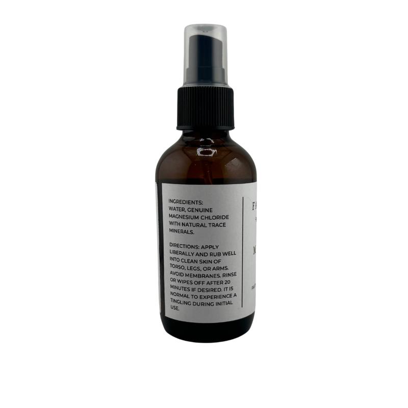 Magnesium Oil Spray, All natural in glass jar, Made in USA