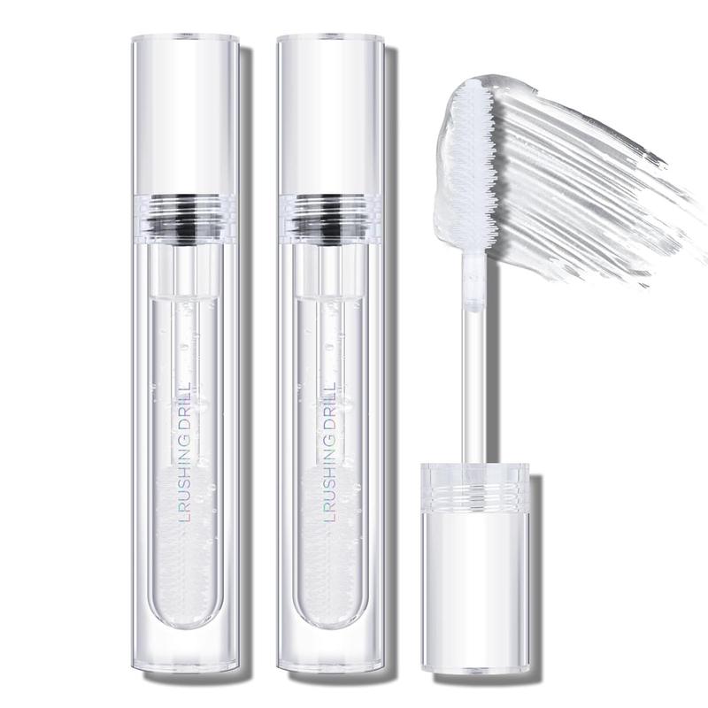 Super Deal : 2 Pcs Mascara Top Coat Gel, Waterproof Top Coat for Lashes & Brows, Lasting Clear Tint Lash Sealer, Tear-proof Sweatproof Mascara Fixer, Non-Clumping, Non-Flaking