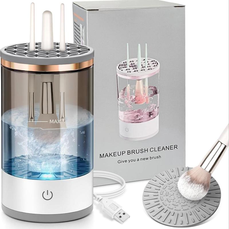 Christmas Electric Makeup Brush Cleaner, Automatic Makeup Brush Cleaner Machine, Electric Spinning Cleaner, Super-fast for Most Size Brush