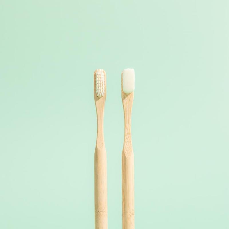 Set of 2 Sustainable Bamboo Toothbrushes – 100% Plant-Based Oral Care for Sensitive Teeth & Gums | Ultra-Soft Eco-Friendly Nano Brush