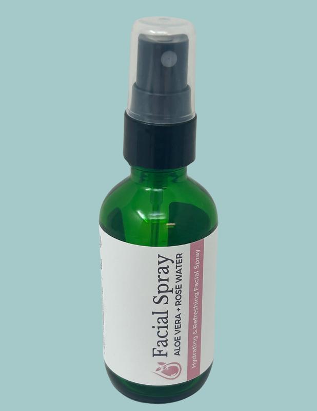 Facial Spray | 2 Oz | All Natural | Aloe | Rosewater | Refreshing | Hydrating