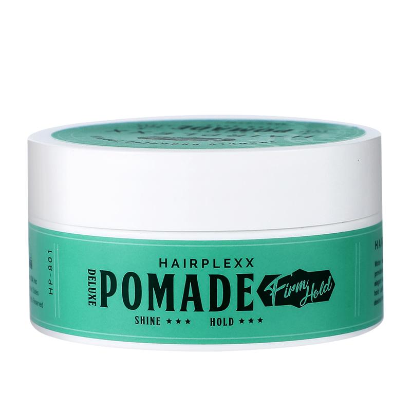 HAIRPLEXX Pomade Edge Control Gel with Castor Oil to Create Hair Style with Shine Smooth & Moderate Hold, Paraben Free 80g (2.7 oz) Flawless Haircare Faux