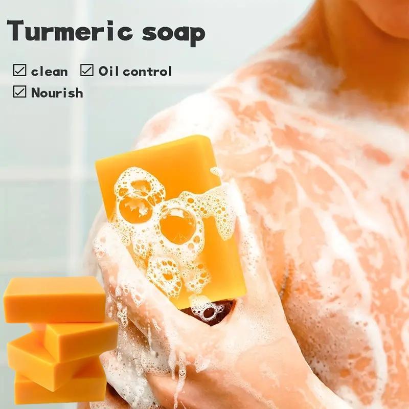 Turmeric Kojic Acid Soap for Face & Body Wash,12 Counts set Natural Plant Extract Soap Bar,deep Cleansing Soap for Face & Body Skincare Product for Women & Men, Christmas Gift