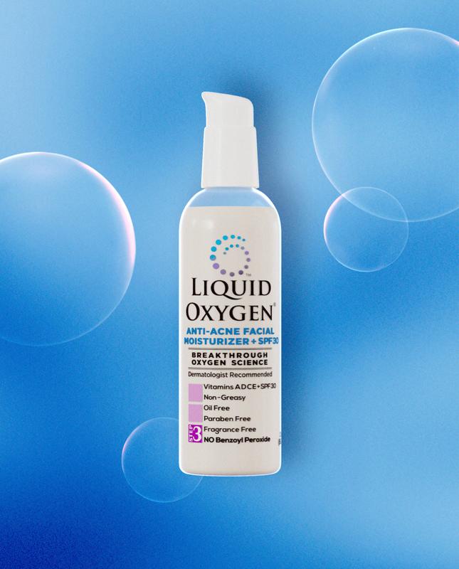 Liquid Oxygen Skincare 3-Step Acne System Including Acne Wash with Salicylic Acid, Blackhead Astringent, and Anti-Acne Moisturizer with SPF 30. Infused with Oxygen, Vitamins A-C-D-E. No Benzoyl Peroxide. Safe for all Skin Types, Especially Sensitive Skin.