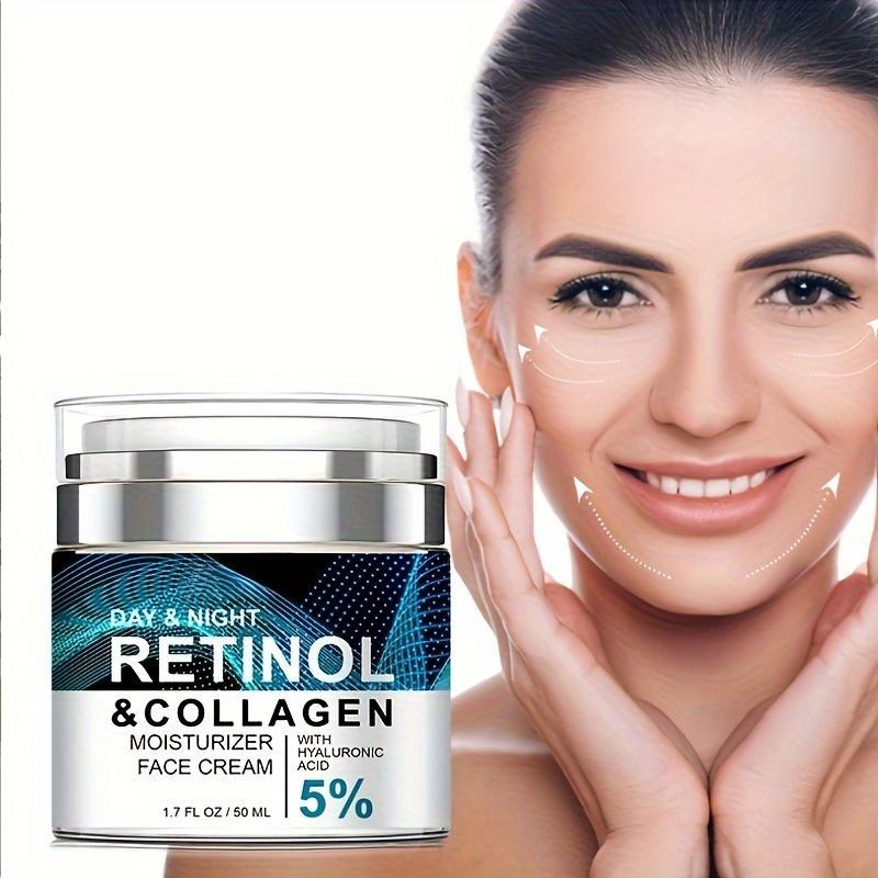 Retinol & Collagen Face Cream, 1 Count Moisturizing Face Cream, Hydrating Face Moisturizer, Face Lotion for Men & Women