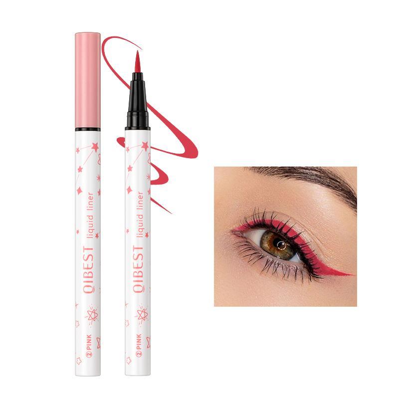 Long Lasting Eyeliner Pen, 1 Count Waterproof Liquid Eyeliner, Sweat Proof Fine Tip Eyeliner Pen, Quick Drying Eyeliner Pen with Precise Flexible Tip and Comfortable Grip