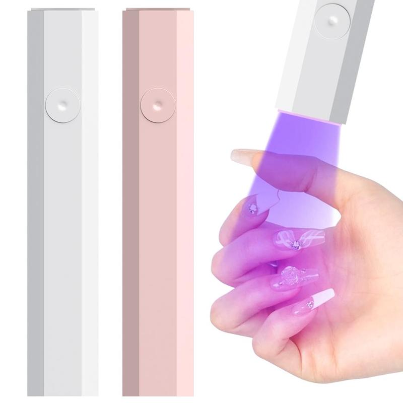 Portable Mini UV LED Nail Lamp, 1 Count USB Rechargeable Handheld Nail Dryer Lamp, Professional Nail Art Manicure Tool for Home & Salon Use, Christmas Gift