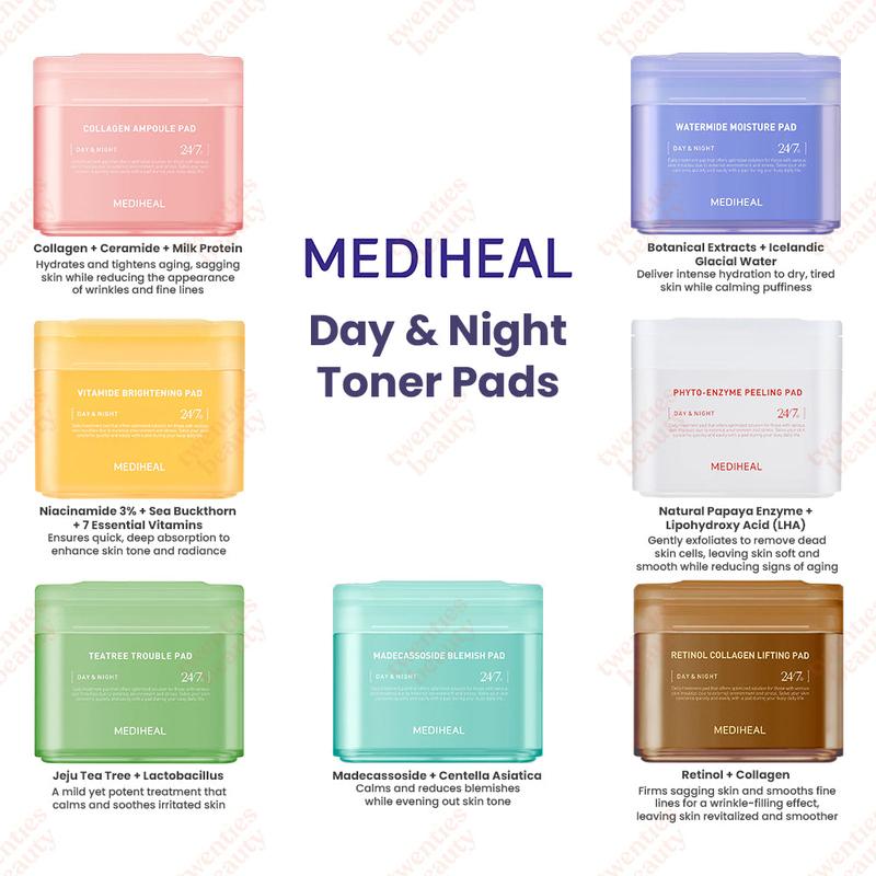 MEDIHEAL Day & Night Toner Pad Duo