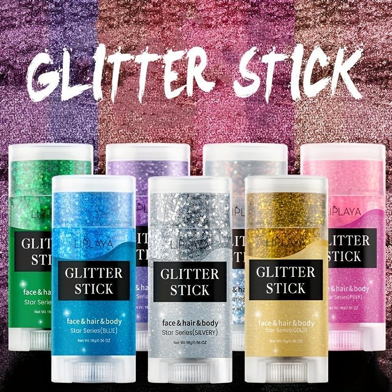 Glitter Stick for Face & Body, 1 Count Body Glitter Gel for Concerts, Parties, Music Festivals, Body Makeup Accessories for Women