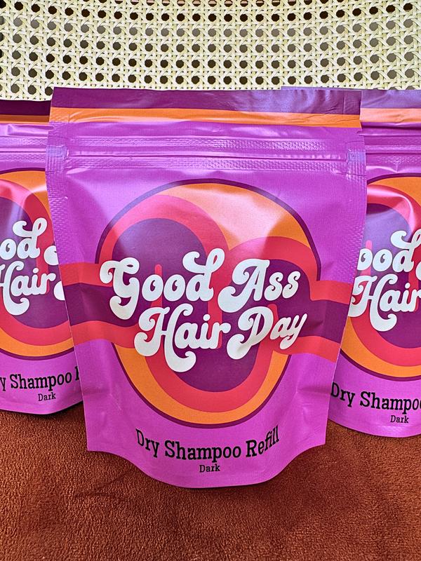 Good Ass Hair Day Dry Shampoo Refill-Dark 4oz.