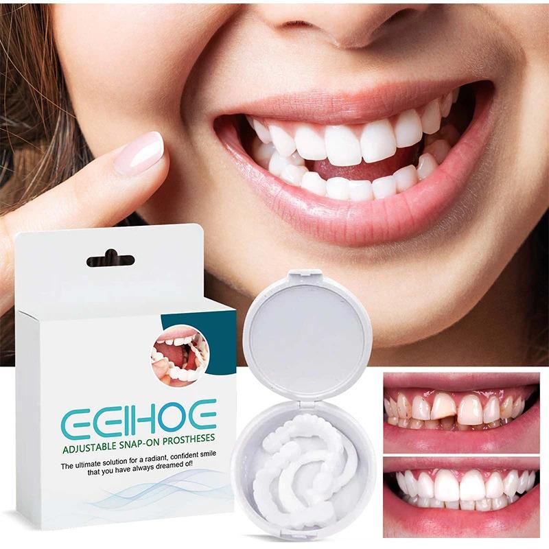 Adjustable Snap On Perfect Smile Dental Hygiene Upper Lower Fake Teeth Cover Veneers Dentures Braces Products Mold