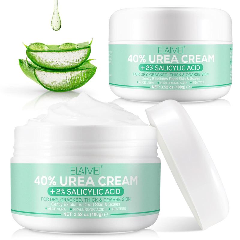 40% Urea Cream with 2% Salicylic Acid, 2 Counts set Moisturizing Hand Cream, Hydrating Hand Care Cream for Dry Cracked Skin, Hand Care Product for Daily