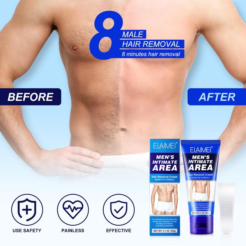 Men's Intimate Area Hair Removal Cream, Gentle Hair Removal Cream For Men, Personal Care Product