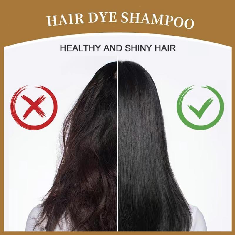 AngeRose Hair color Shampoo, Multiple-color, Wine Red, Chestnut Brown, Nature Black, Hair Long-lasting & Coverage for Gray Hair,  400 ml , Perfect Gift for Women&Men