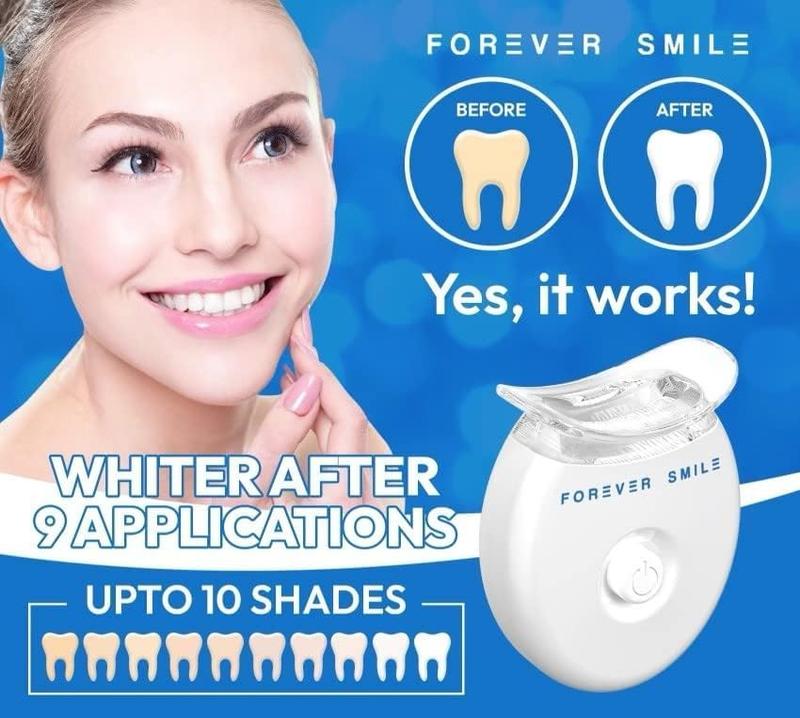 Gentle and Effective Forever Smile 5X LED Teeth Whitening Kit for Sensitive Teeth - Oral