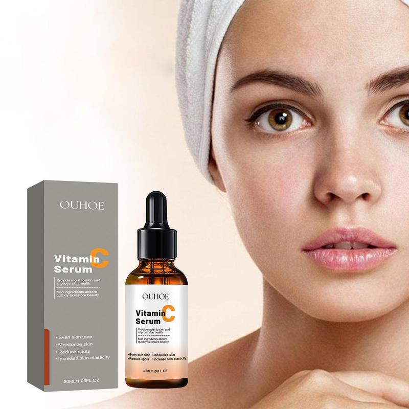 30ml Vitamin C Facial Serum, 1 Count Moisturizing Facial Essence, Even Skin Tone, Skin Care Product for Women & Men, Christmas Gift