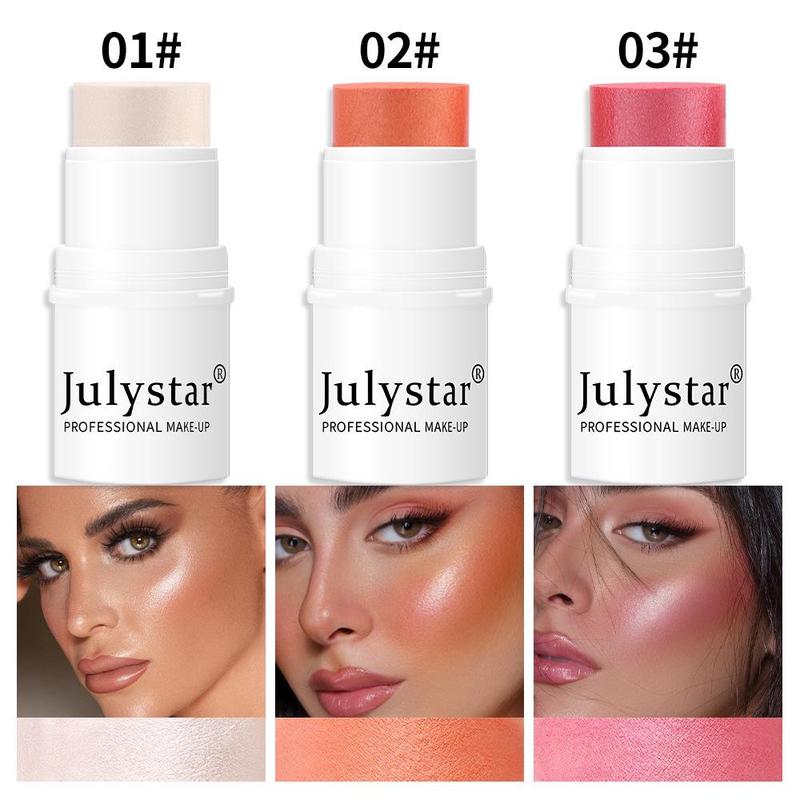 Long Lasting Blush Stick, Multi-functional Liquid Blush For Cheeks, Lips, Eyes, Natural Look Flawless Highlighter Blush Stick For Daily Makeup