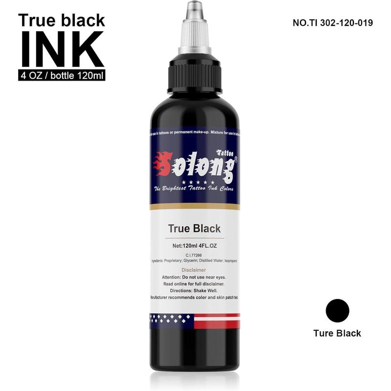 Tattoo Professional Ink Black Tattoo Pigment for Shading and Lining 4oz (120ml) TI302-120-019