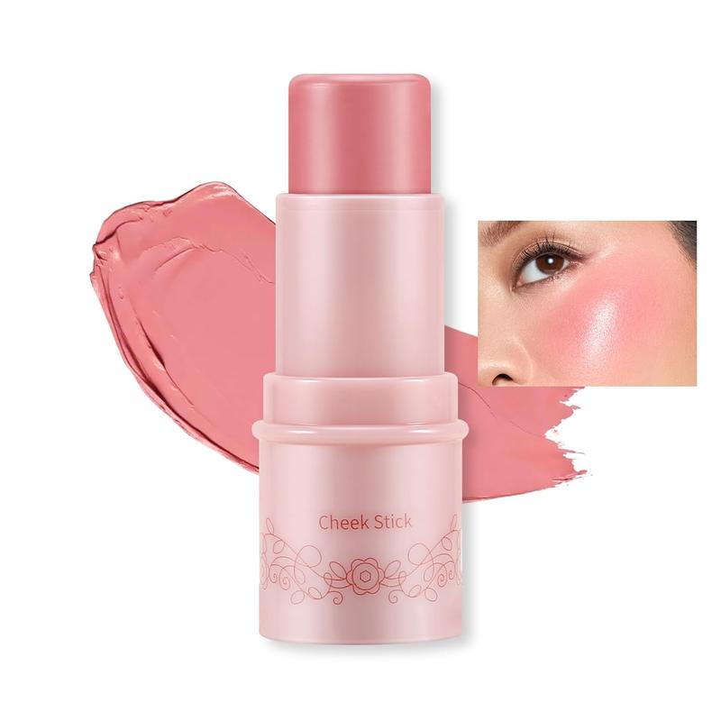 Cream Blush Stick Makeup for Cheeks, Multi-use Makeup Matte Cheek Wand Creamy Blusher Easy to Blend, Long Lasting Natural Dewy Finish for Radiant