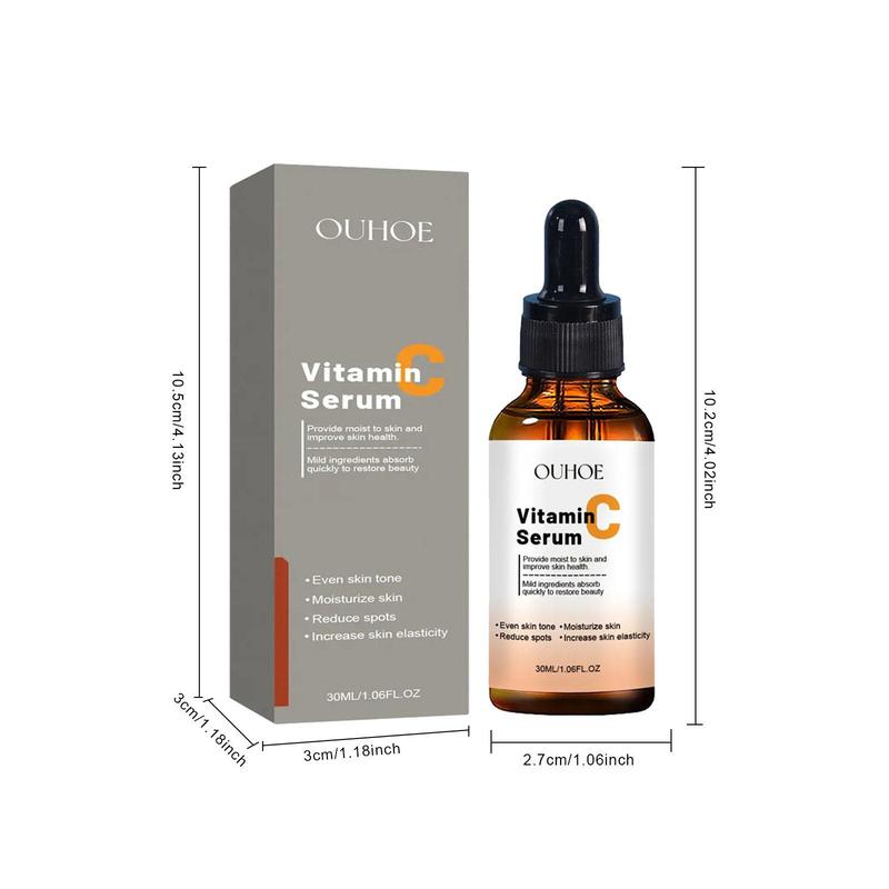 30ml Vitamin C Facial Serum, 1 Count Moisturizing Facial Essence, Even Skin Tone, Skin Care Product for Women & Men, Christmas Gift