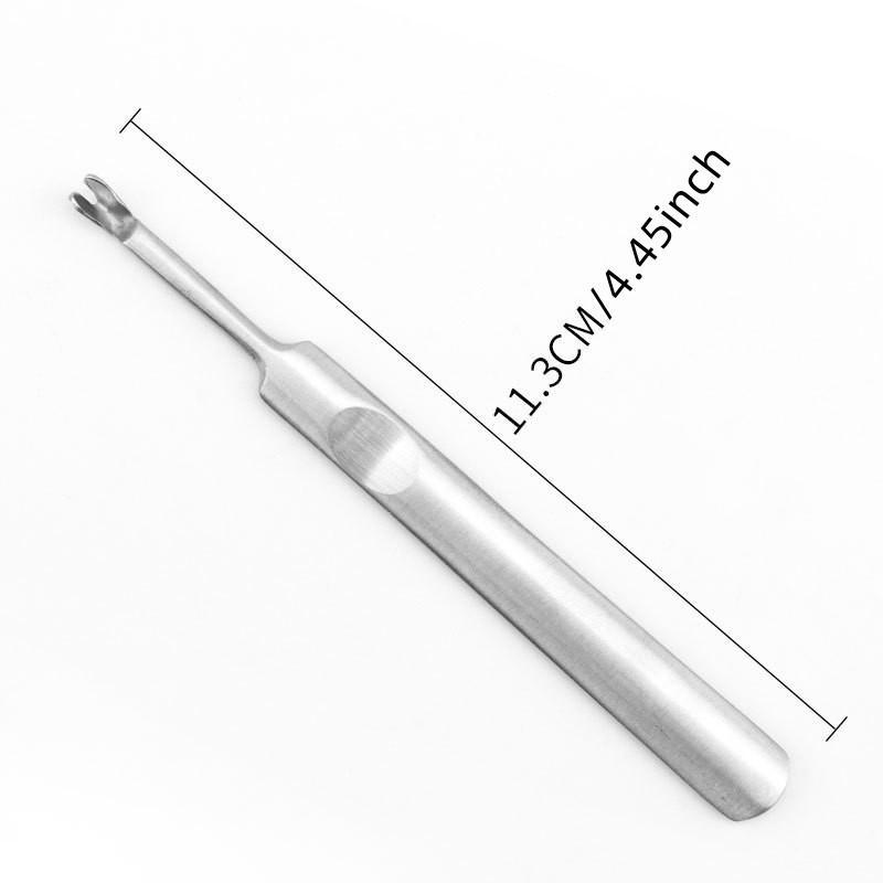 Stainless Steel Finger Cuticle Pusher, Dead Skin Remover, Nail Art Tool, Manicure Pedicure Tool