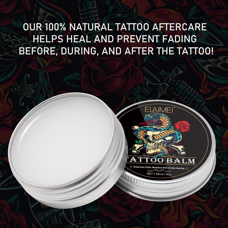 Tattoo Care Balm, 2 Boxes Tattoo Brightener & Moisturizing Ointment, Refresh Old Tattoo, Body Care Product for Men & Women