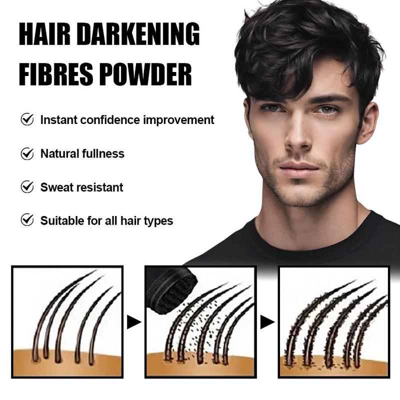 Hair Building Fibers Set, 1 Set Hair Thickening Powder With Spray & Hairline Optimizer, Professional Hair Styling Product For Men & Women, Christmas Gift