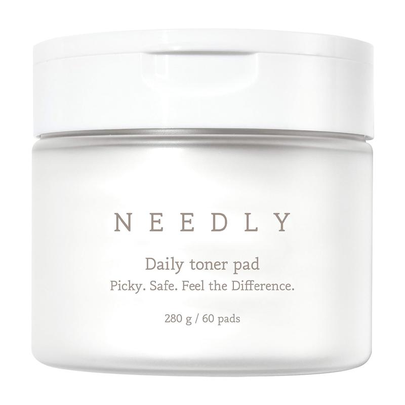 NEEDLY - Daily Toner Pad (60 pads) | Exfoliating Facial Pads for Tighter Pores