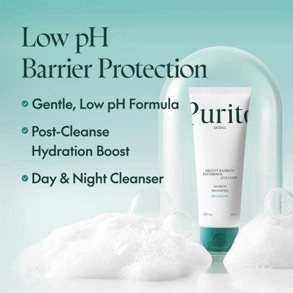 [Purito Seoul Official] Mighty Bamboo Panthenol Cleanser Facial Skincare_Vegan & Cruelty Free