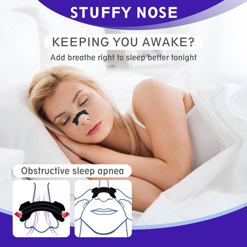 Nasal Strips, 60pcs box Nasal Patches for Improving Snoring & Breathing During Sleeping, Snoring Strips, Nasal Care Products for Men & Women