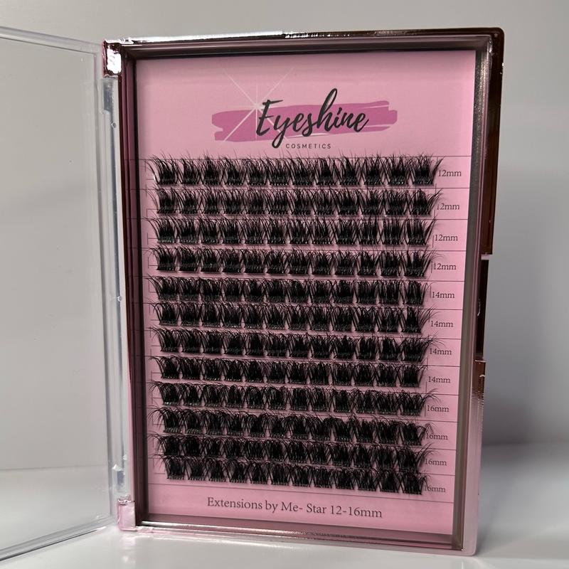 Eyeshine Star Invisifluff (black 12-16mm) Lash clusters only glue sold separately